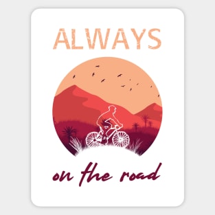 Always on the road - Cycle Sticker